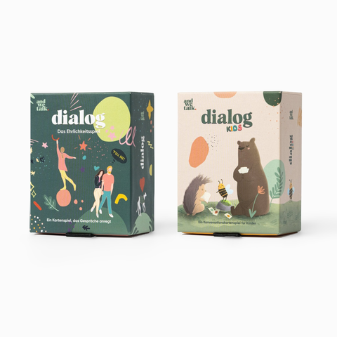 Familien-Set: die Schachteln Dialog und Dialog Kids
