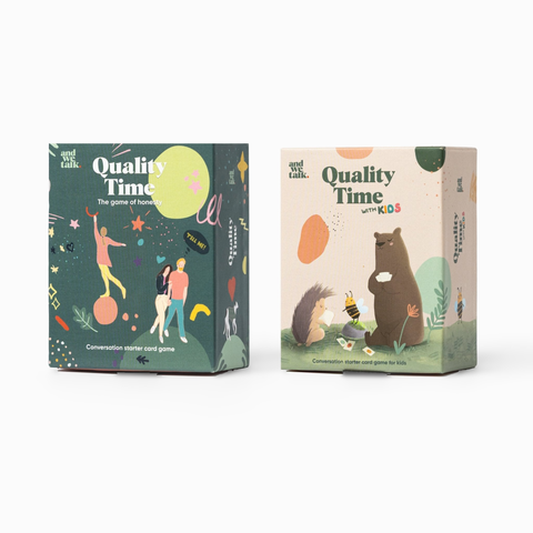 Familien-Set: die Schachteln von Quality Time und Quality Time Kids
