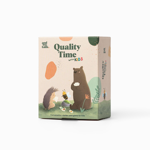 Schachtel des Kartenspiels Quality Time Kids für Kinder