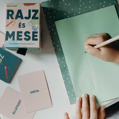 rajz és mese - kreativitásfejlesztő játék gyerekeknek.